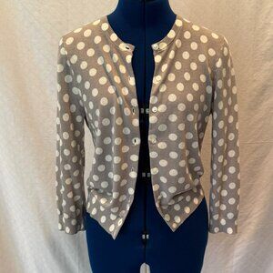 J. Crew Polka Dot 3/4 sleeve Sweater - Small